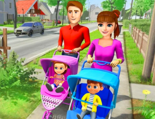 Virtual Mother New Baby Twins